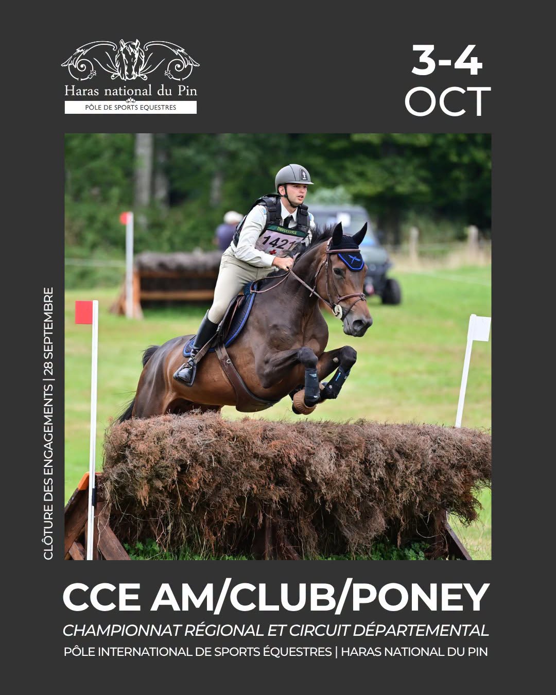 Affiche du concours CCE – Amateur Club Poney – Haras du Pin