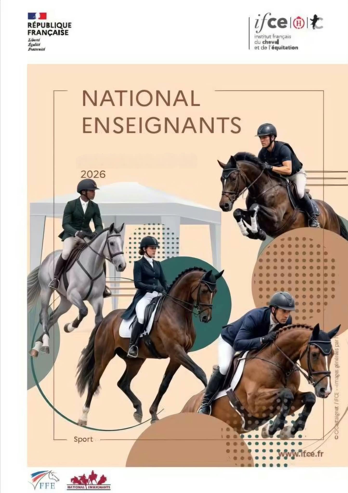 Affiche du concours National des Enseignants – IFCE Saumur