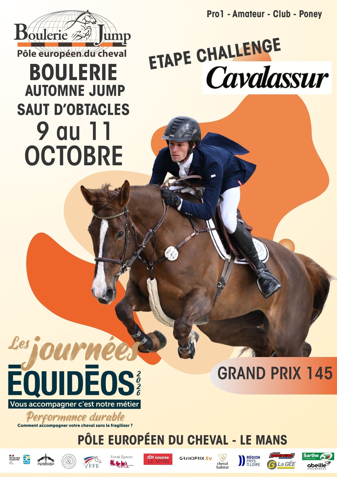 Affiche du concours CSO – Automne Jump – Pôle Européen du Cheval